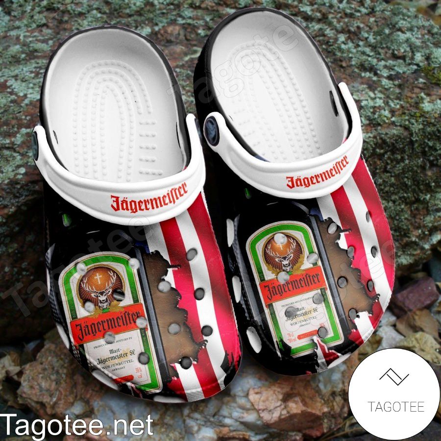 Jagermeister American Flag Crocs Clogs