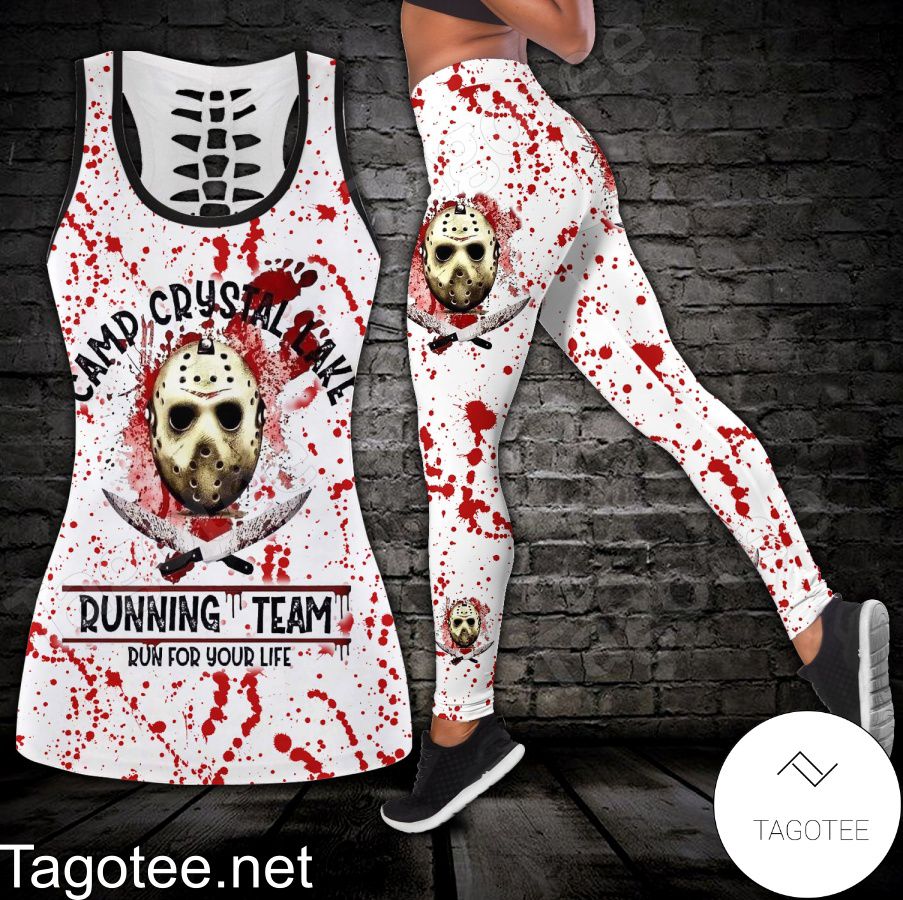 Jason Voorhees Camp Crystal Lake Running Team Run For Your Life Shirt, Tank Top And Leggings