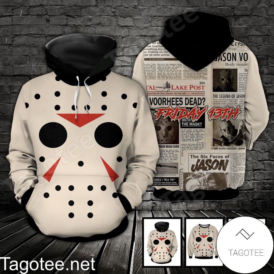 Jason Voorhees Friday 13th Newspapers T-shirt, Hoodie