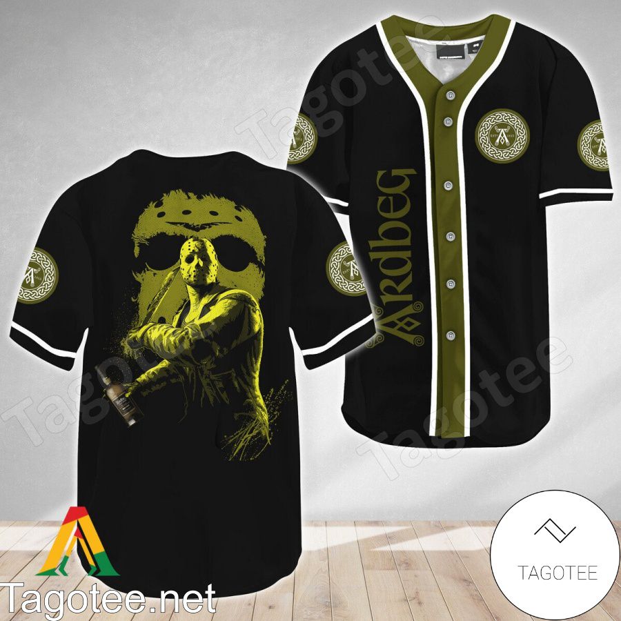 Jason Voorhees Friday The 13th Ardbeg Black Baseball Jersey