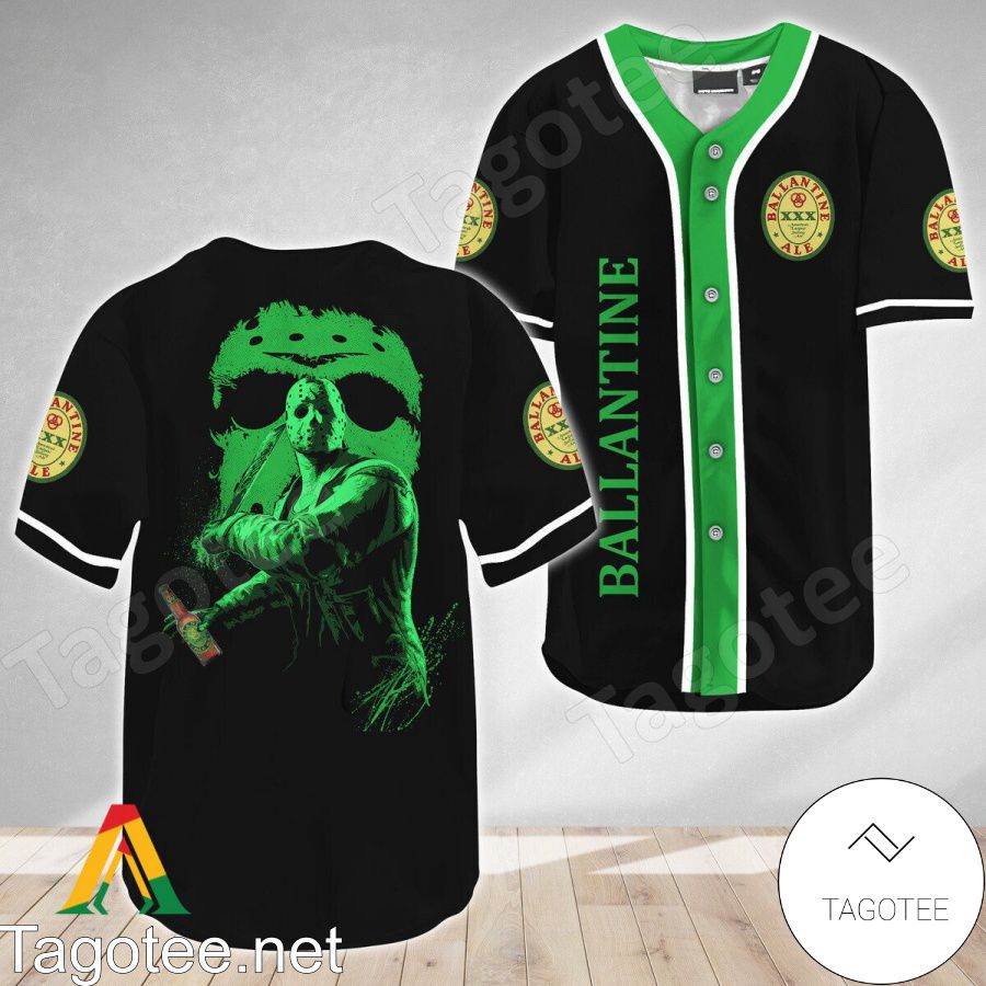 Jason Voorhees Friday The 13th Ballantines Baseball Jersey