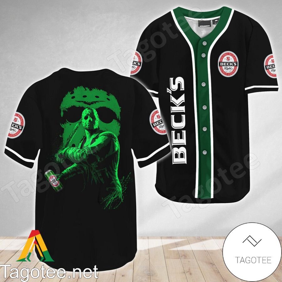 Jason Voorhees Friday The 13th Beck's Beer Baseball Jersey