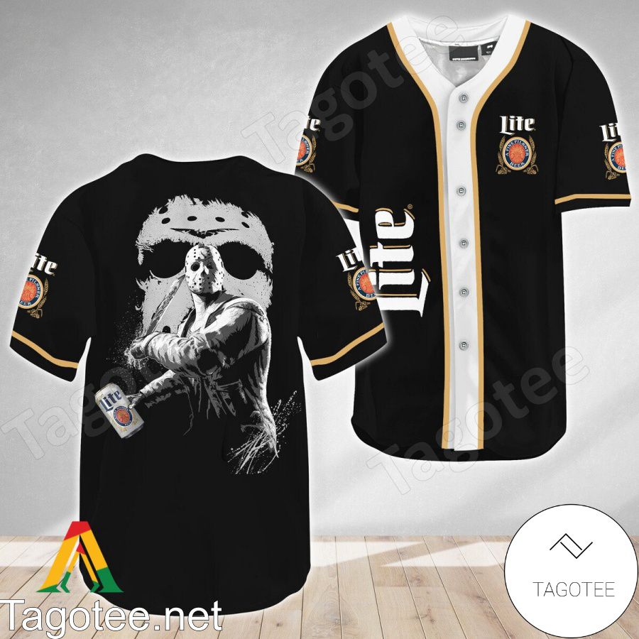 Jason Voorhees Friday The 13th Miller Lite Baseball Jersey