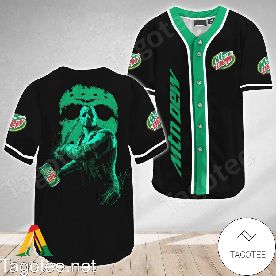 Jason Voorhees Friday The 13th Mountain Dew Baseball Jersey