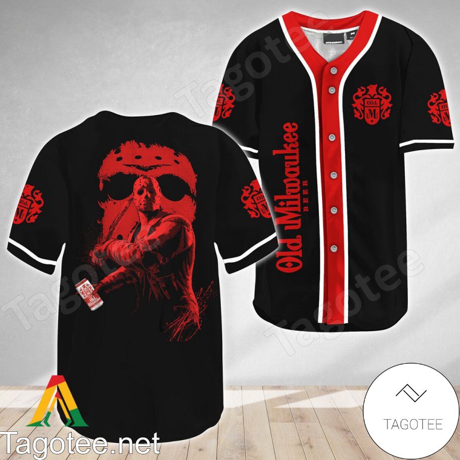 Jason Voorhees Friday The 13th Old Milwaukee Baseball Jersey