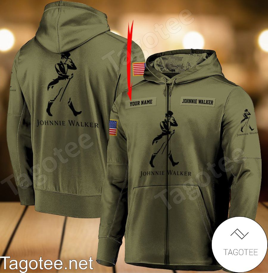 Johnnie Walker Military Green Personalized Hoodie a