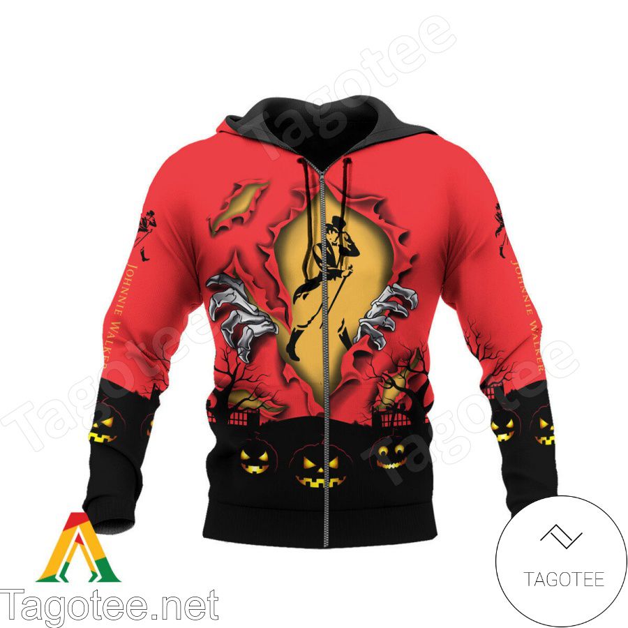 Johnnie Walker Scary Night Halloween Hoodie a