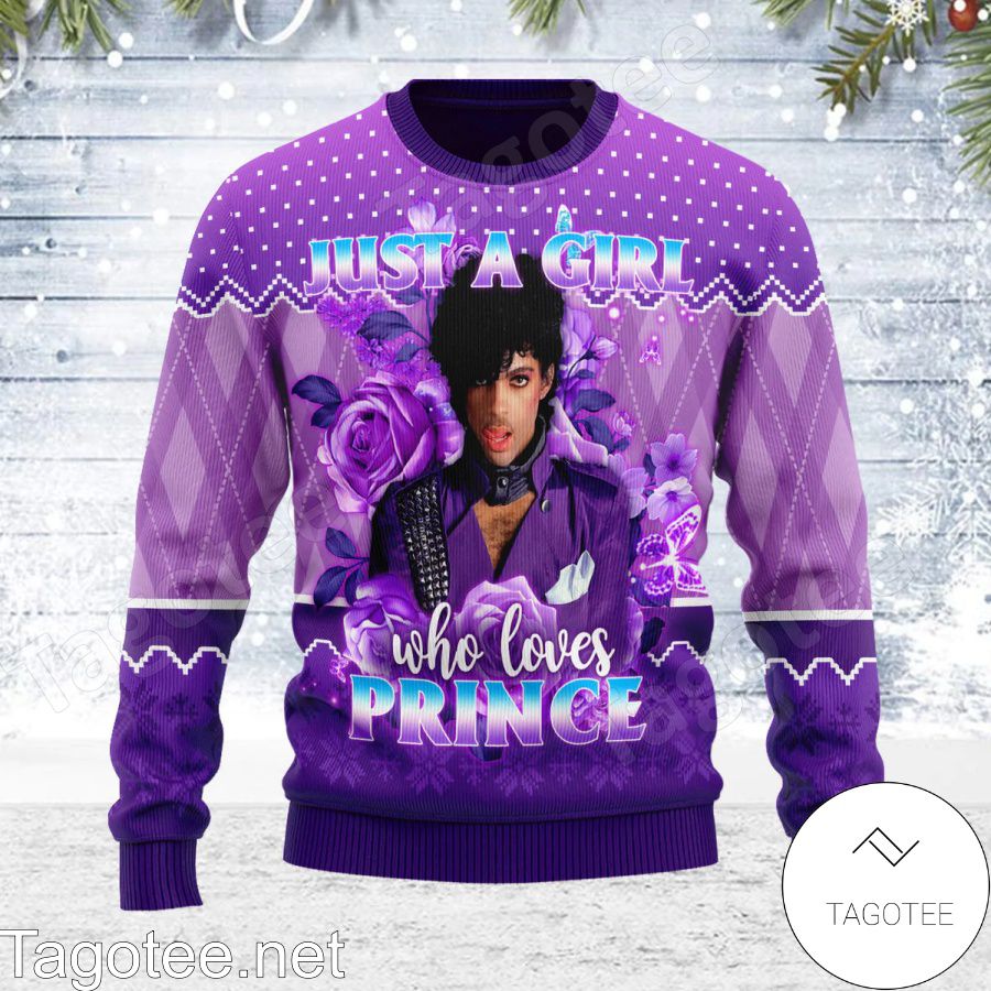 Just A Girl Who Loves Prince Ugly Christmas Sweater