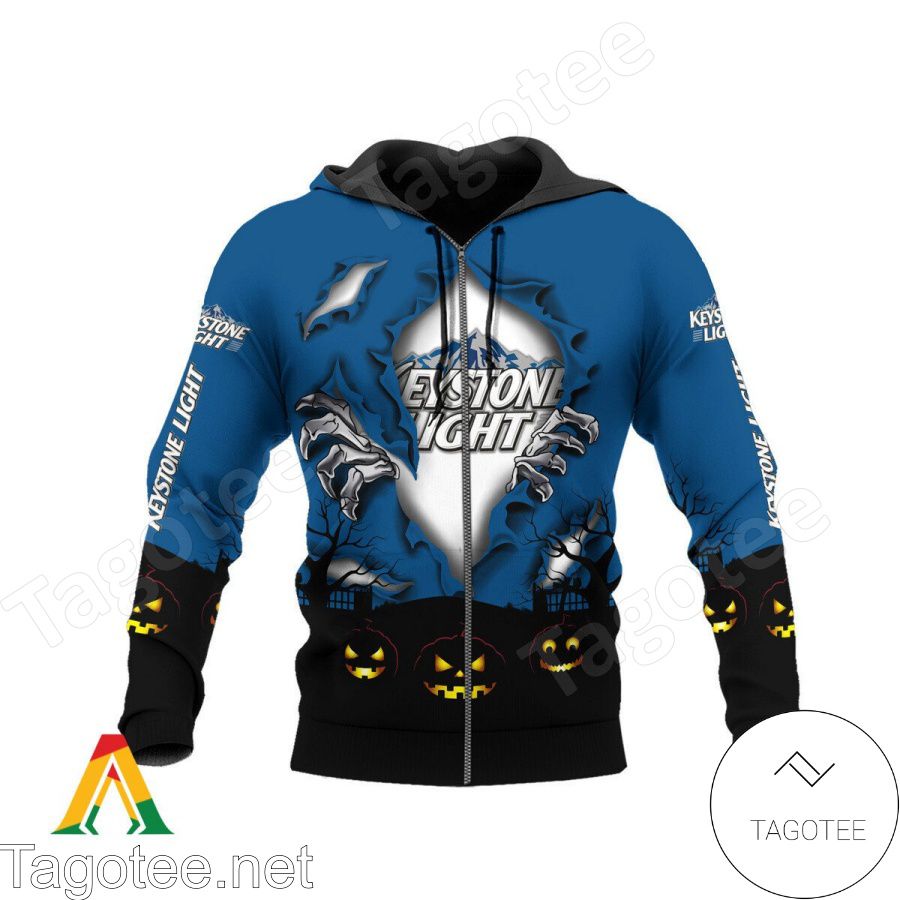 Keystone Light Scary Night Halloween Hoodie a