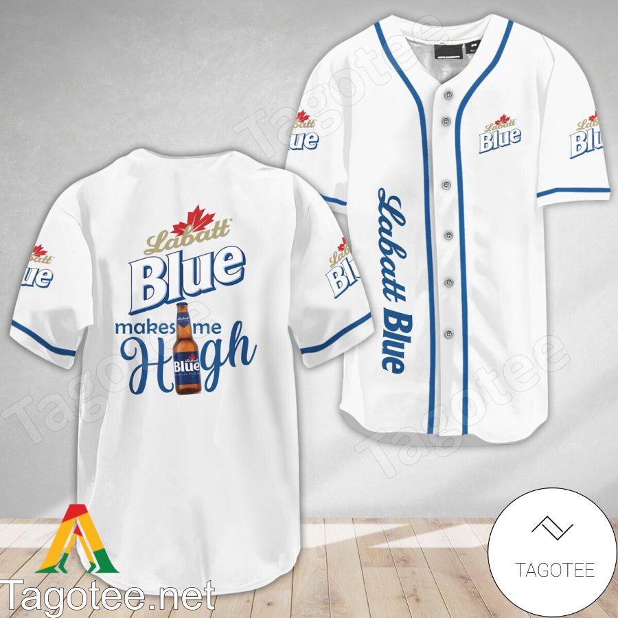 Labatt Blue Beer Make Me High Baseball Jersey