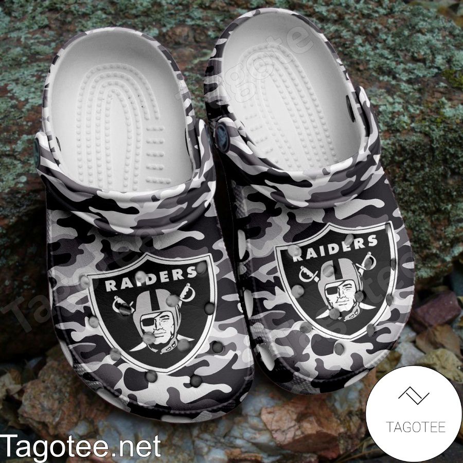 Las Vegas Raiders Camouflage Crocs Clogs