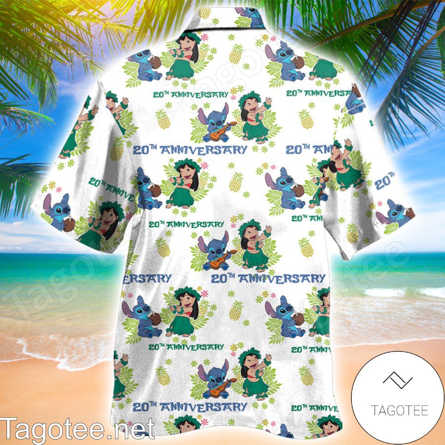 Lilo And Stitch 20th Anniversary Hawaiian Shirt a