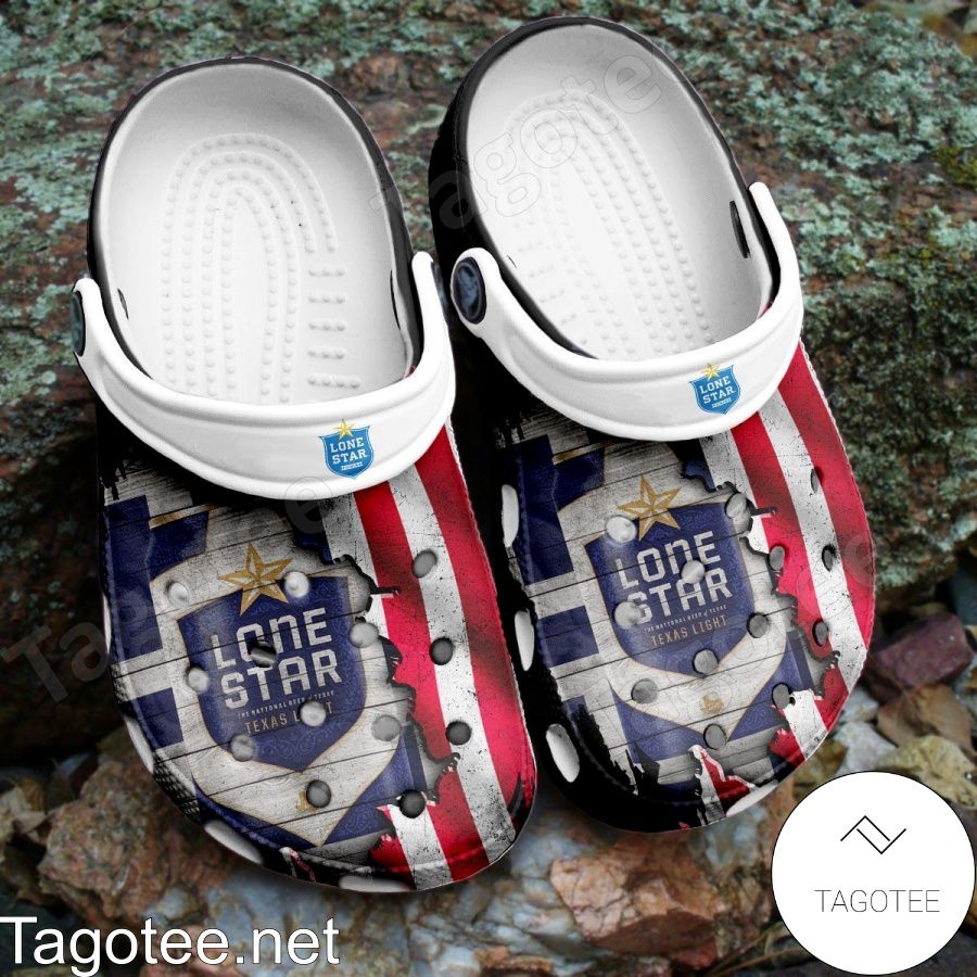 Lone Star American Flag Crocs Clogs