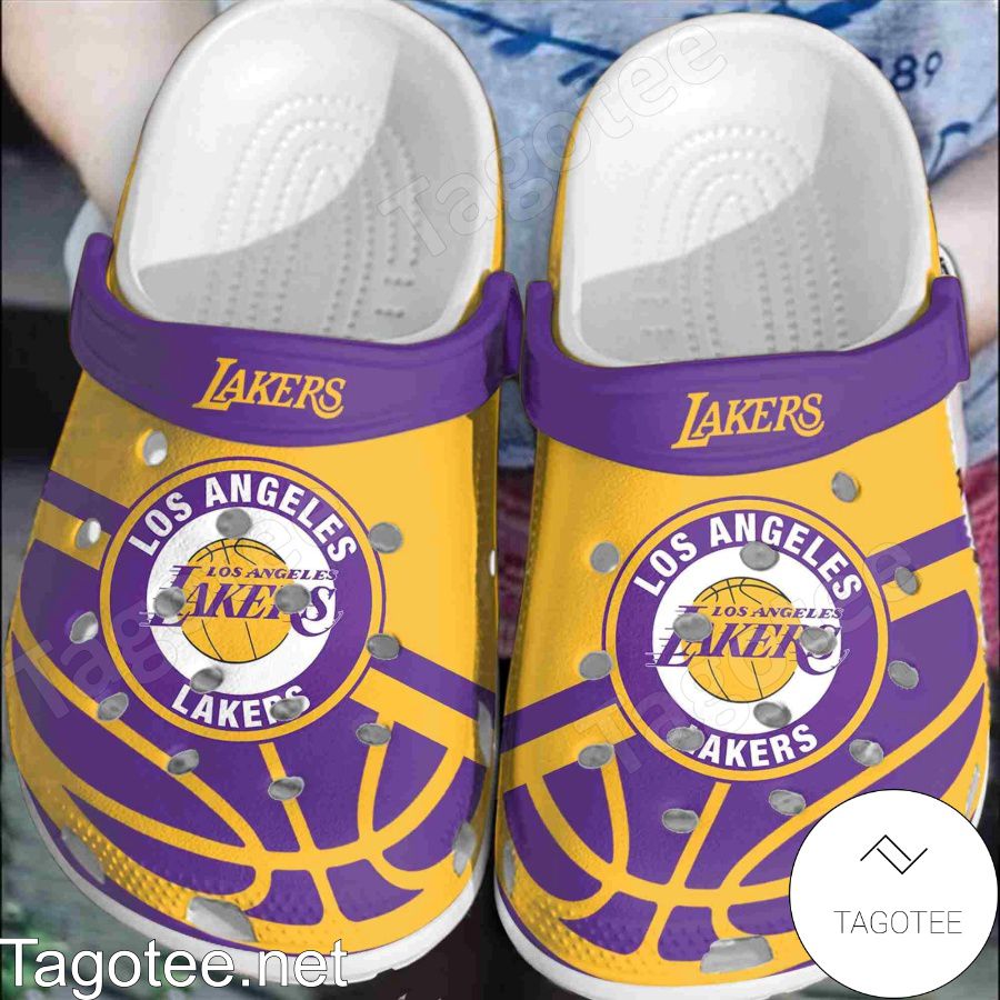 Los Angeles Lakers Logo Basketball Crocs Clogs