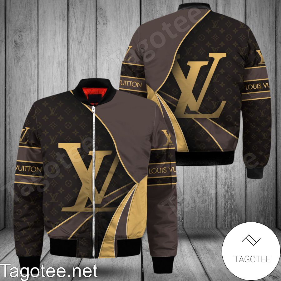 Louis Vuitton Logo Monogram Curves Bomber Jacket