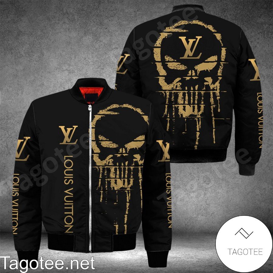 Louis Vuitton Luxury Brand Horror Skull Bomber Jacket