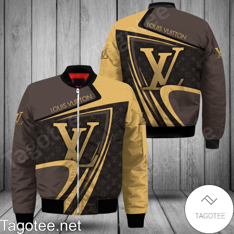 Louis Vuitton Luxury Brand Mix Color Curves Bomber Jacket