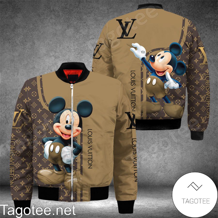 Louis Vuitton Mickey Mouse Monogram Mix Brown Bomber Jacket