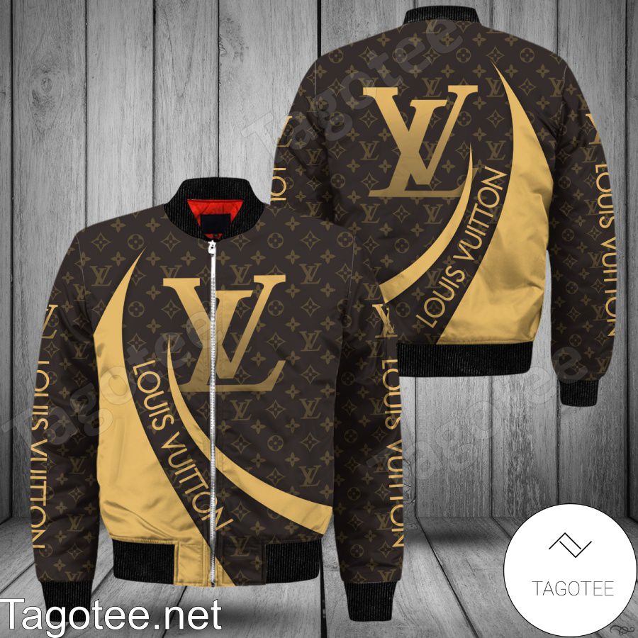 Louis Vuitton Monogram Yellow Curves Bomber Jacket