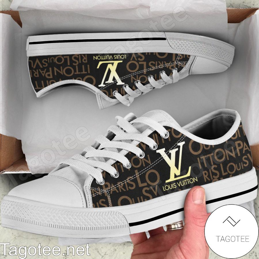 Louis Vuitton Paris Luxury Brand Low Top Shoes