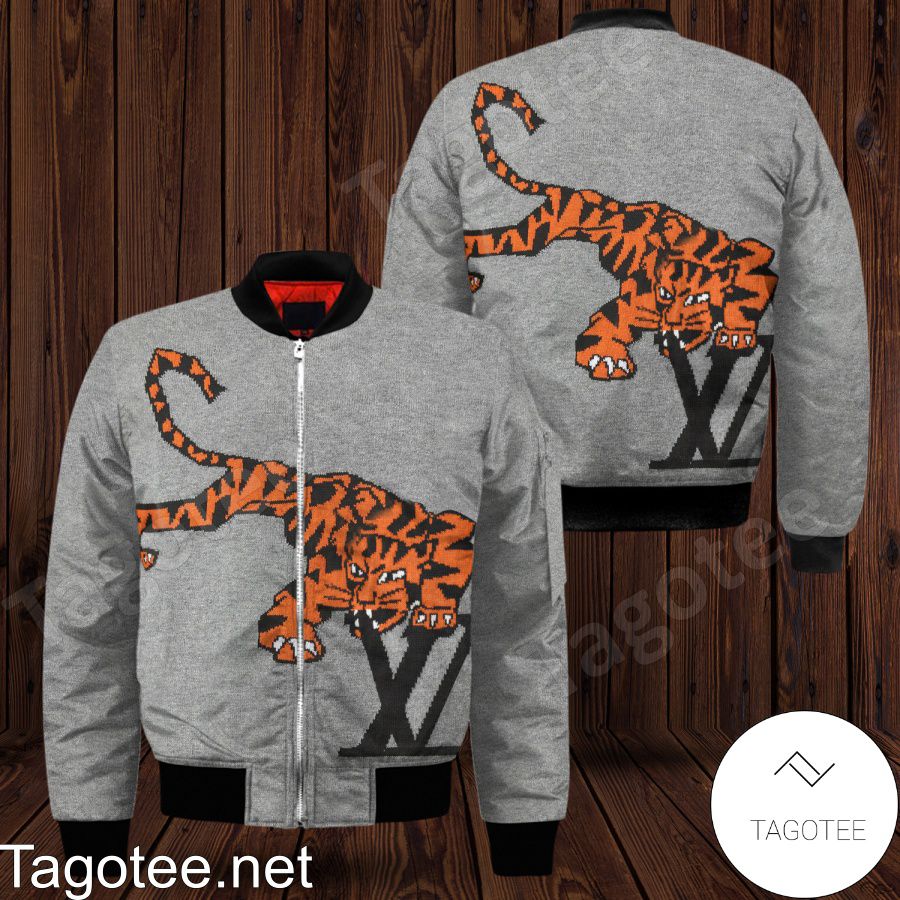 Louis Vuitton Tiger Grey Bomber Jacket