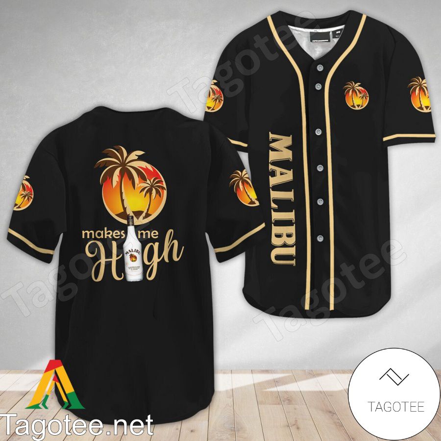 Malibu Rum Make Me High Baseball Jersey