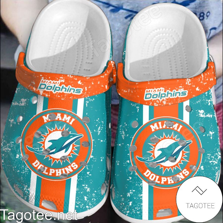 Miami Dolphins Logo Football Crocs Clogs