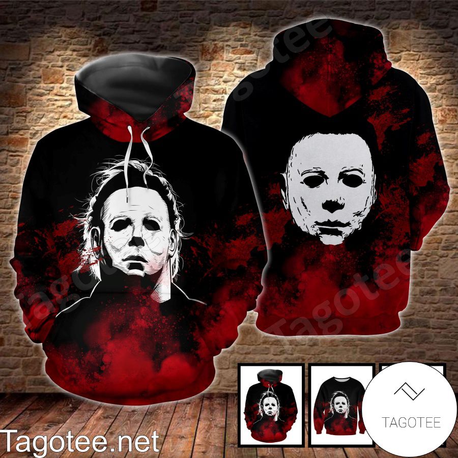 Michael Myers Blood Stain Black T-shirt, Hoodie