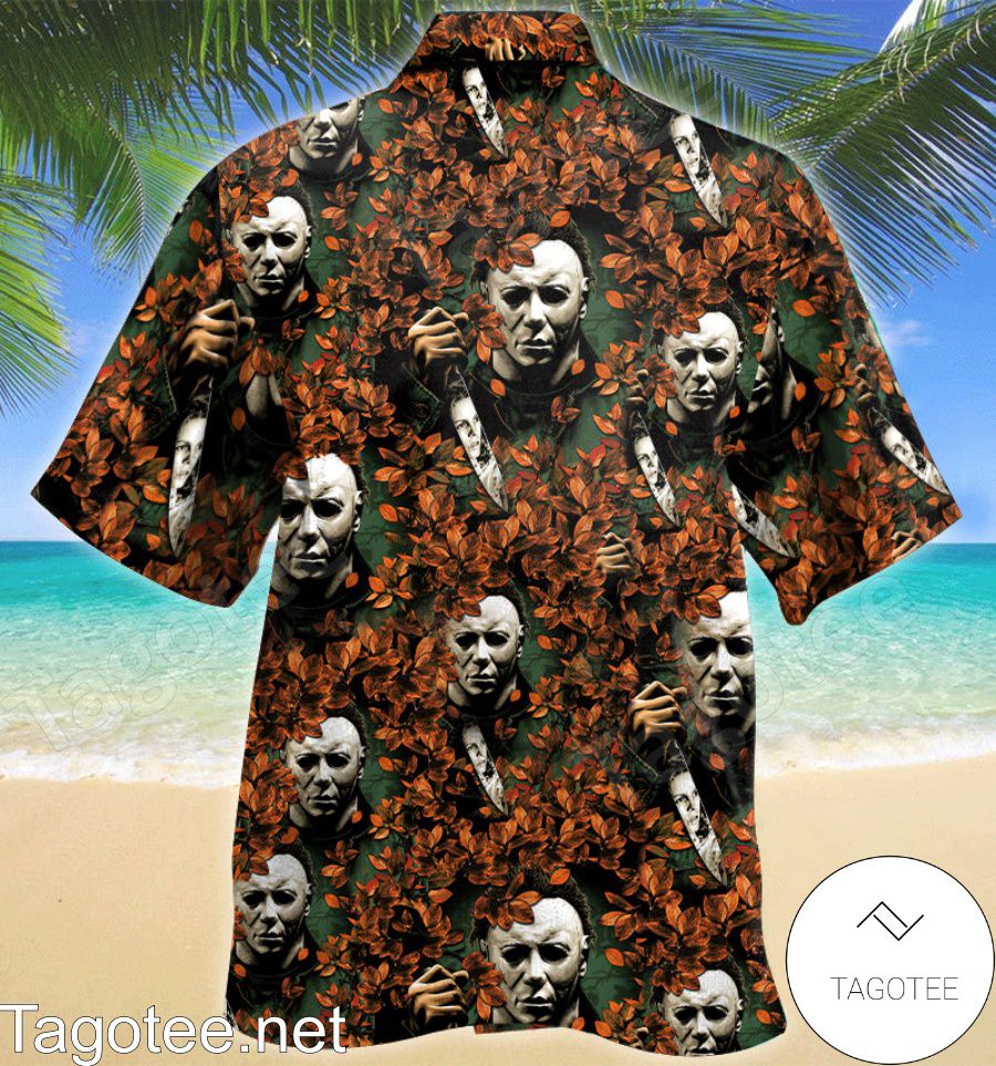 Michael Myers Fall Leaves Hawaiian Shirt a