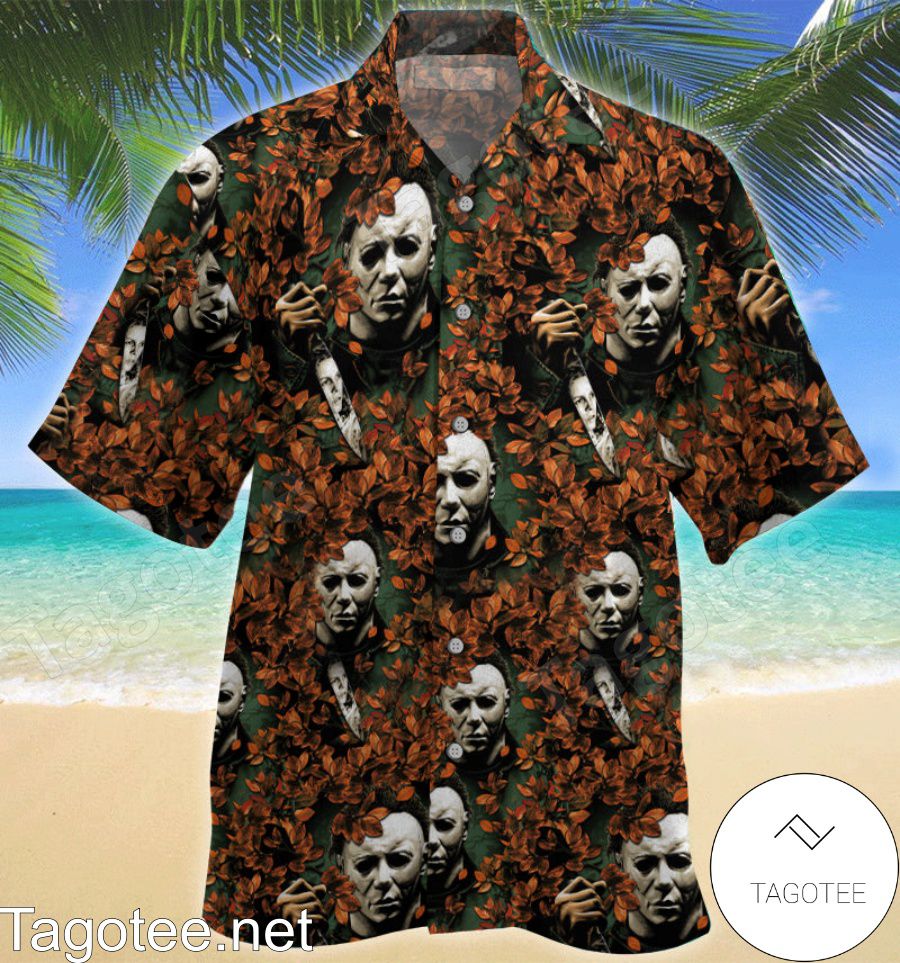 Michael Myers Fall Leaves Hawaiian Shirt