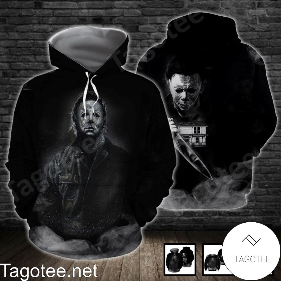 Michael Myers Smoke Abstract Black Shirt, Tank Top And Leggings