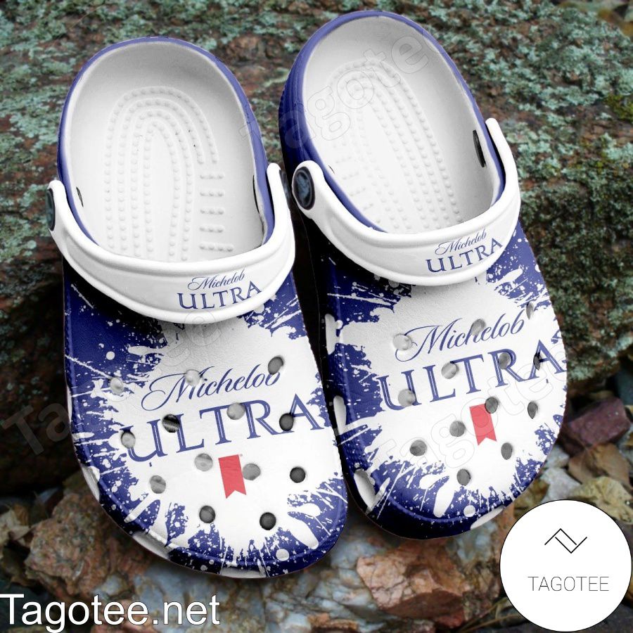 Michelob Ultra Logo Color Splash Crocs Clogs