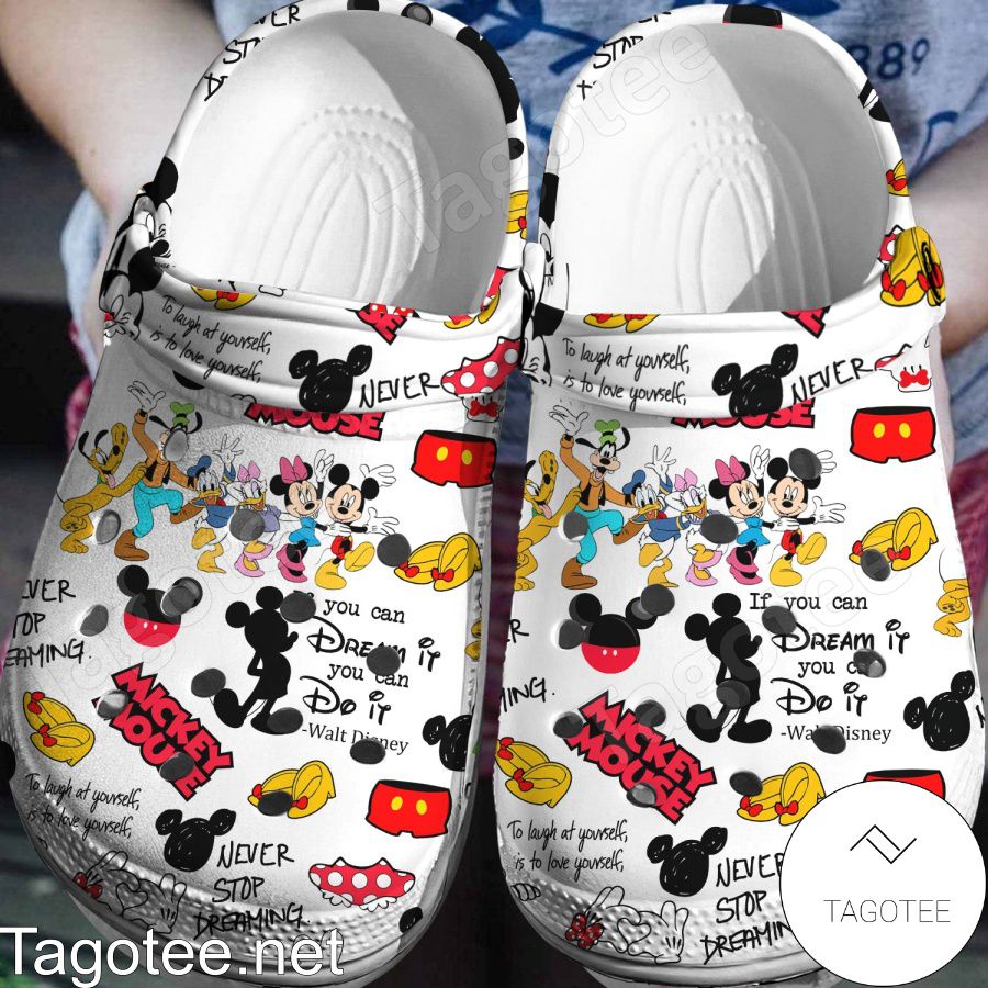 Mickey And Disney Friends If You Can Dream It You Can Do It Crocs Clogs