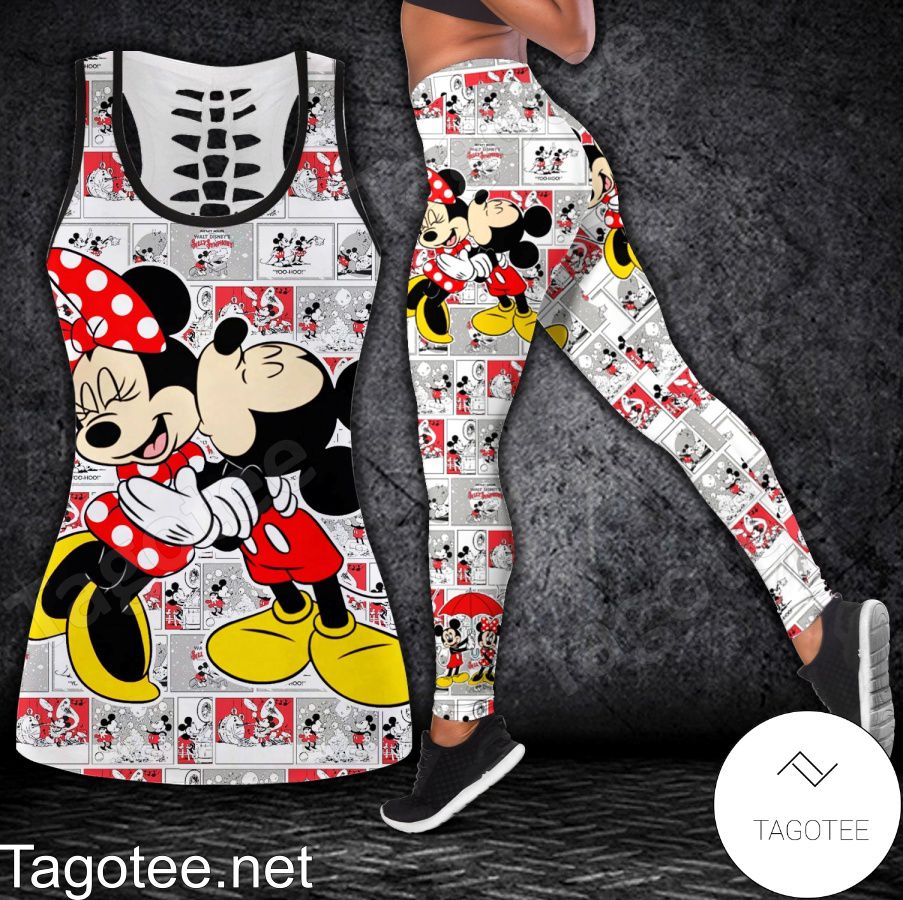 Mickey And Minnie Couple Love Shirt, Tank Top And Leggings