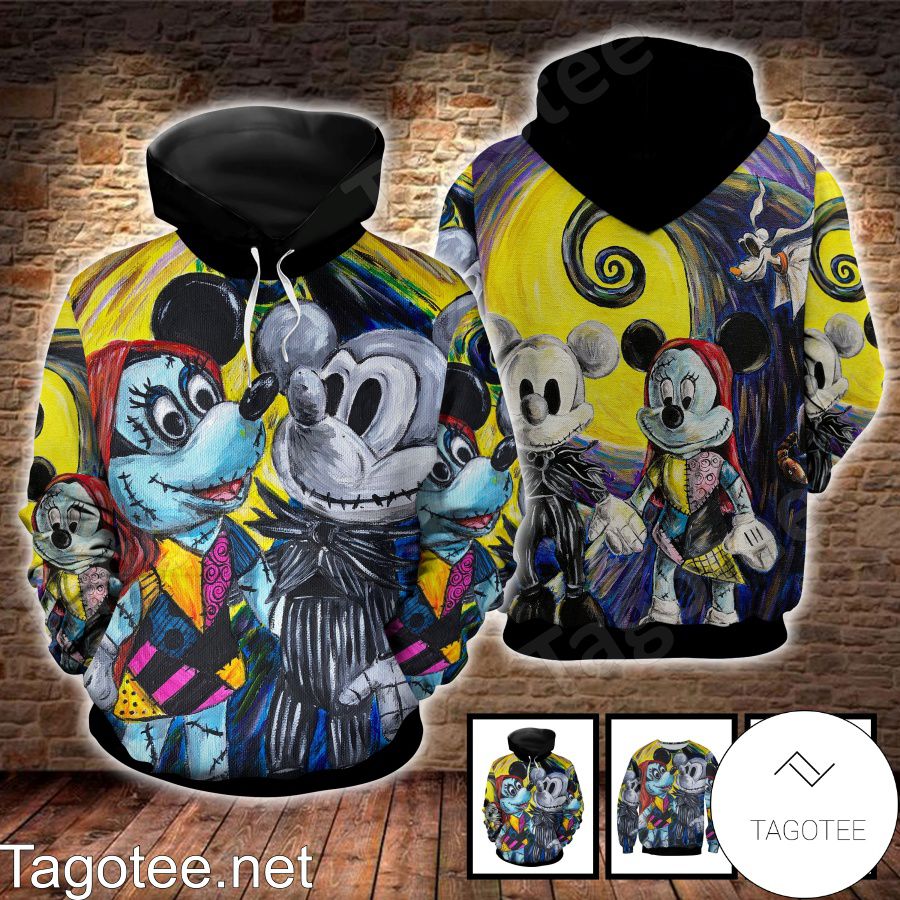 Mickey And Minnie Nightmare Before Christmas Shirt, Tank Top And Leggings