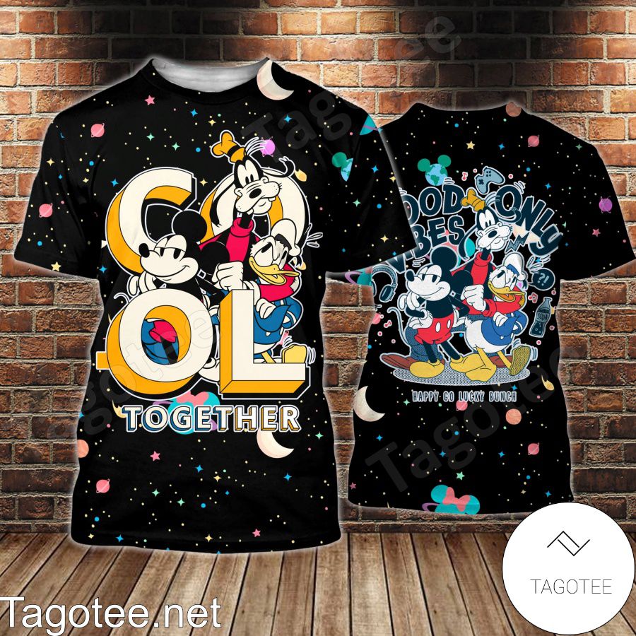 Mickey Goofy Donald Cool Together Shirt, Tank Top And Leggings a