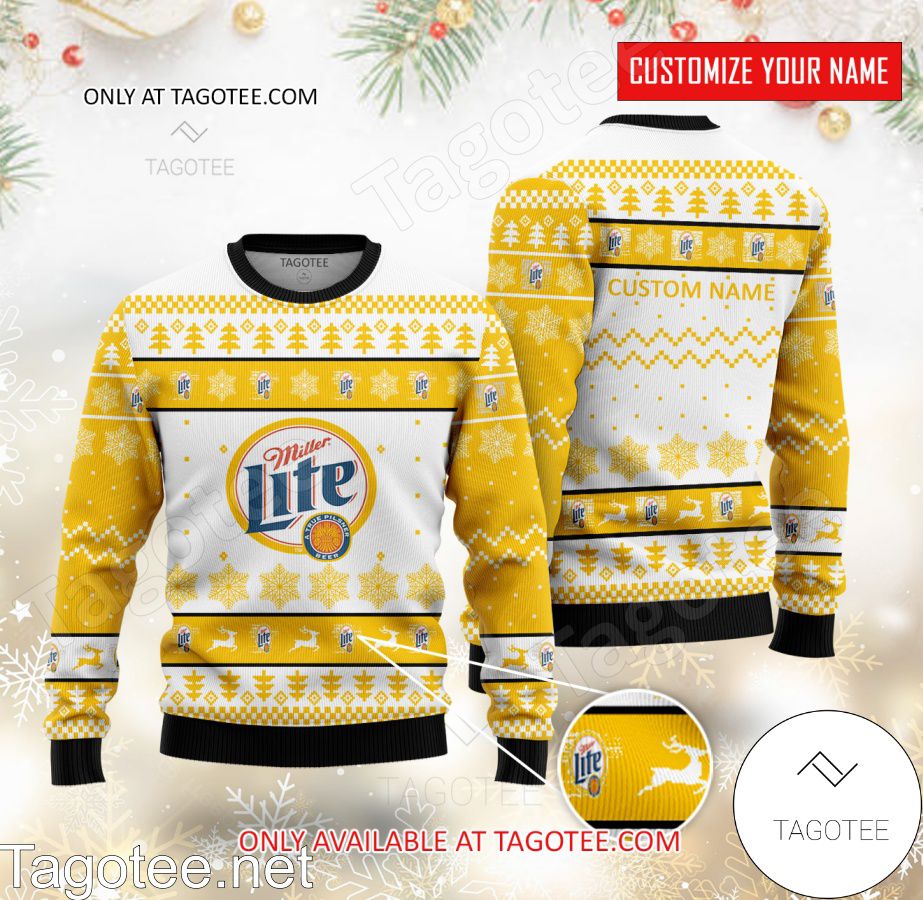 Miller Lite Logo Personalized Ugly Christmas Sweater - MiuShop