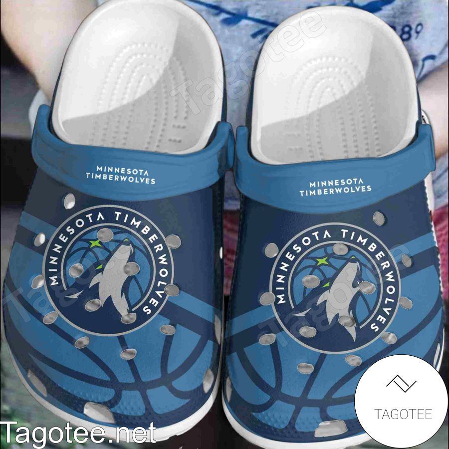 Minnesota Timberwolves Logo Basketball Crocs Clogs