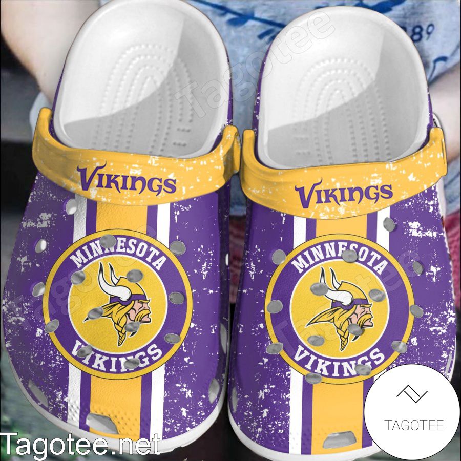 Minnesota Vikings Logo Football Team Crocs Clogs