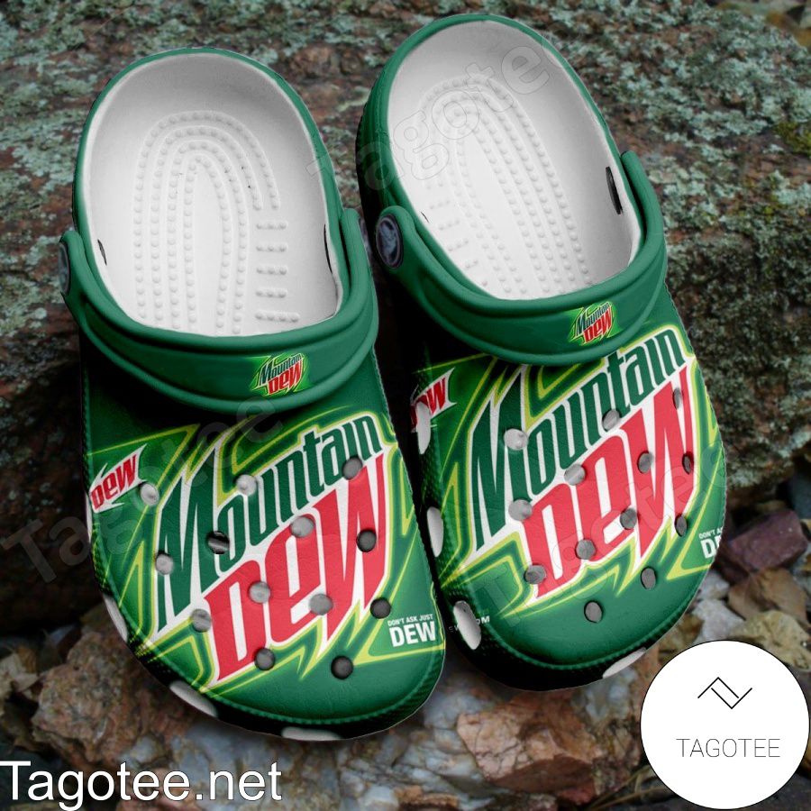 Mountain Dew Don't Ask Just Dew Crocs Clogs