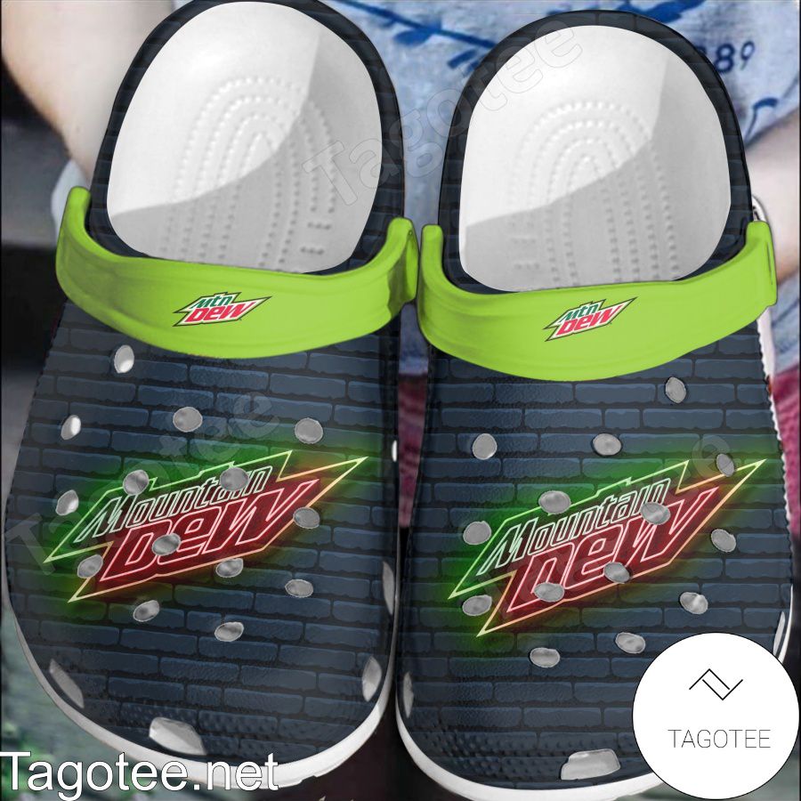 Mountain Dew Wall Background Crocs Clogs