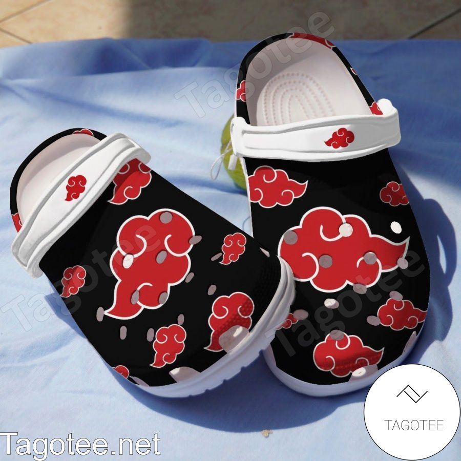 Naruto Akatsuki Cloud Crocs Clogs