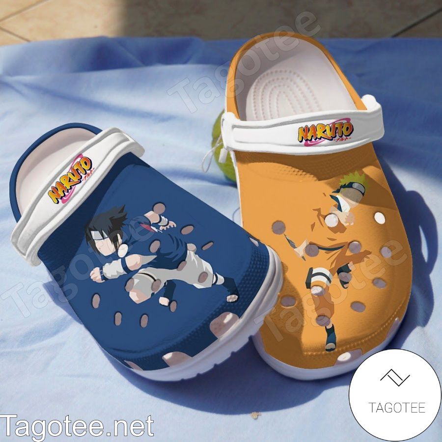 Naruto And Sasuke Crocs Clogs