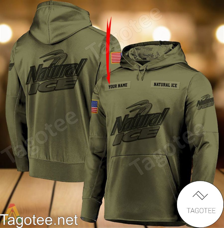 Natural Ice Military Green Personalized Hoodie