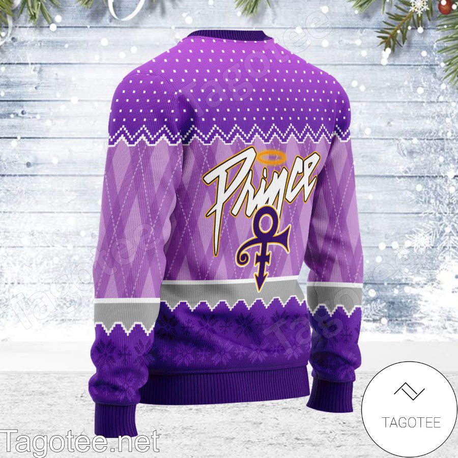 Never Underestimate A Grandma Who Is Listening To Prince Ugly Christmas Sweater a