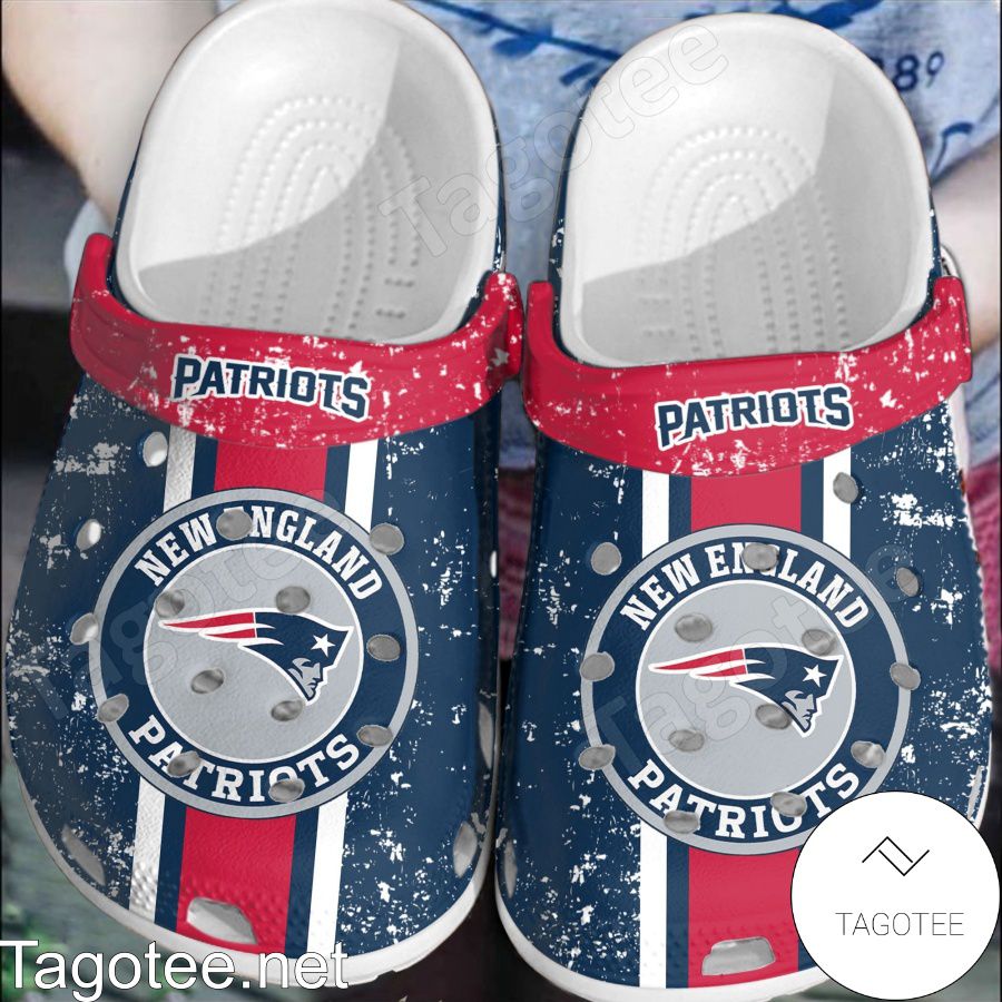 New England Patriots Logo Football Team Crocs Clogs