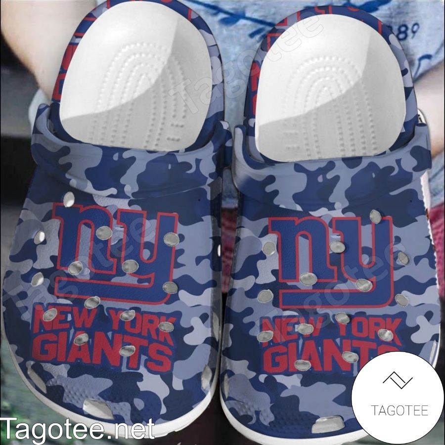 New York Giants Logo Camouflage Crocs Clogs