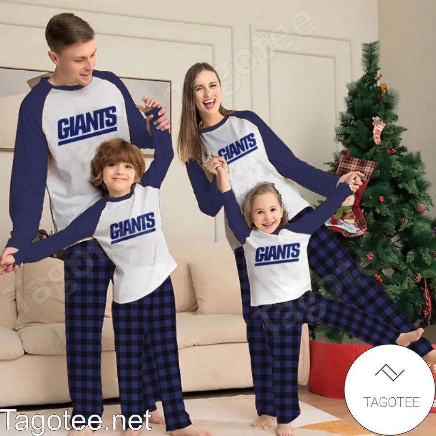 New York Giants NFL Buffalo Plaid Pajamas Set