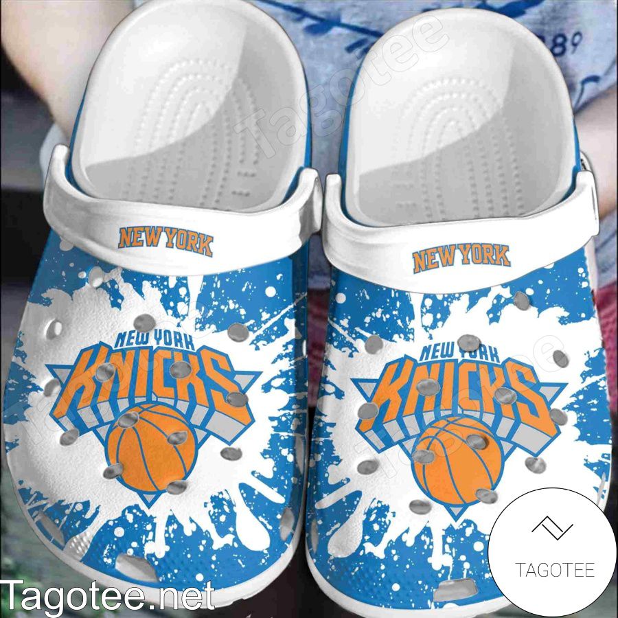 New York Knicks Logo Color Splash Crocs Clogs