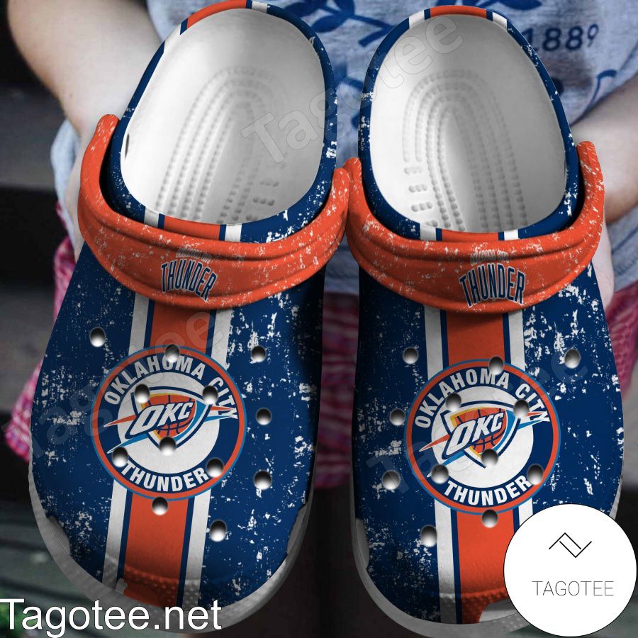 Oklahoma City Thunder Logo Basketball Team Crocs Clogs